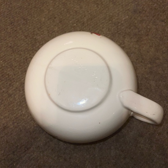 Vintage Handmade Pottery Ceramic Strawberry Vine Mug/ Soup Bowl - Picture 10 of 13